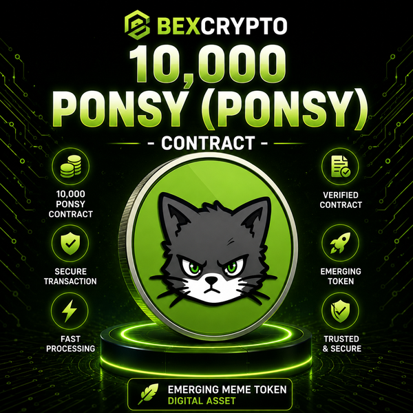 10,000 PONSY (PONSY) cryptocurrency contract product image on Bexcrypto