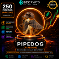 Premium BEXCRYPTO product image for 250 Pipedog (PIPEDOG) on Robinhood Chain featuring secure crypto delivery, official Robinhood contract address, and trusted blockchain transactions.