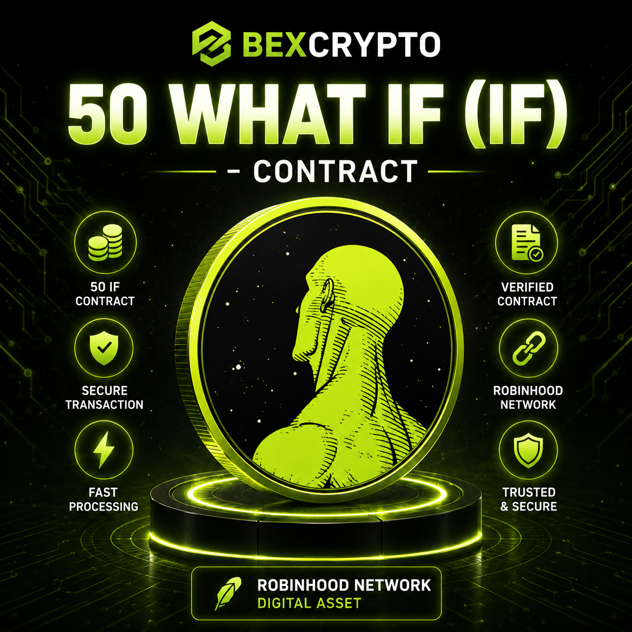 50 What IF IF Robinhood Network cryptocurrency contract available on Bexcrypto