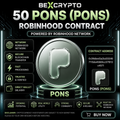 50 Pons PONS cryptocurrency contract on Robinhood Network