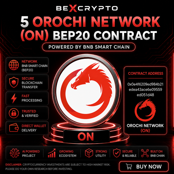 5 Orochi Network ON BEP20 cryptocurrency contract on BNB Smart Chain