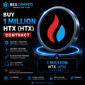 BEXCRYPTO 1 Million HTX (HTX) Cloud Mining Contract featuring the HTX token with secure blockchain mining, HTX TRC20 support, instant delivery, AI-powered mining technology, and 24/7 customer support.
