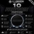 BEXCRYPTO 10 Fartcoin (FARTCOIN) Cloud Mining Contract promotional image featuring a futuristic black and silver digital coin, cloud mining platform, secure blockchain processing, AI-powered mining technology, and fast activation within 24 hours.