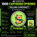 Bexcrypto 1000 Capybobo (PYBOBO) contract on Solana featuring the Capybobo token, Solana network details, and contract information.